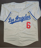 Steve Garvey "Los Angeles Dodgers" Autographed Grey Custom jersey size XL. Beckett Authentication