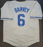 Steve Garvey "Los Angeles Dodgers" Autographed Grey Custom jersey size XL. Beckett Authetication