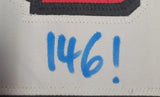 Ari Lehman aka Jason Autographed Friday the 13th Hockey Jersey black & red size XL. JSA Authentication
