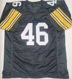 George Kittle " Iowa Hawkeyes" Autographed Custom Black Jersey size XL. Beckett Authentication