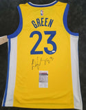Draymond Green "Golden State Warriors" Autographed Yellow NIKE Swingman size XL. JSA