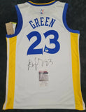 Draymond Green "Golden State Warriors" Autographed White NIKE Swingman size XL. JSA