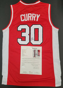 Stephen Curry " Davidson College" Autographed College Jersey Size XL . JSA