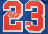 Draymond Green "Golden State Warriors" Autographed Blue NIKE Swingman size XL. JSA