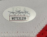 Jesse Sapolu "San Francisco 49ers" Autographed Red Custom Jersey size XL. JSA