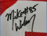 Mike Wilson "San Francisco 49ers" Autographed Red Custom Jersey Size XL. JSA