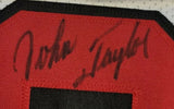 John Taylor "San Francisco 49ers" Autographed White Throwback jersey size XL w/Inscriptions JSA