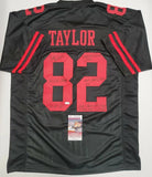 John Taylor "San Francisco 49ers" Autographed Black & Red Custom jersey w/Inscriptions size XL, JSA