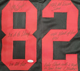 John Taylor "San Francisco 49ers" Autographed Black & Red Custom jersey w/Inscriptions size XL, JSA