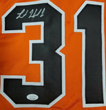 Lamonte Wade Jr. "San Francisco Giants" Autographed Orange Custom Jersey size XL. JSA