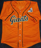 Lamonte Wade Jr. "San Francisco Giants" Autographed Orange Custom Jersey size XL. JSA