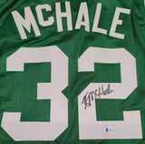 KEVIN McHALE Signed BOSTON CELTICS, 3x NBA Champion Size XL Jersey. BECKETT