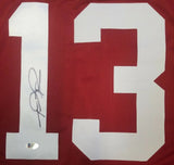 Tua Tagovailoa "Alabama Crimson Tide" Autographed Burgendy custom jersey. Beckett