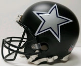 Deion Sanders "Dallas Cowboys" Custom Black Matt Finish Full Size helmet. Beckett
