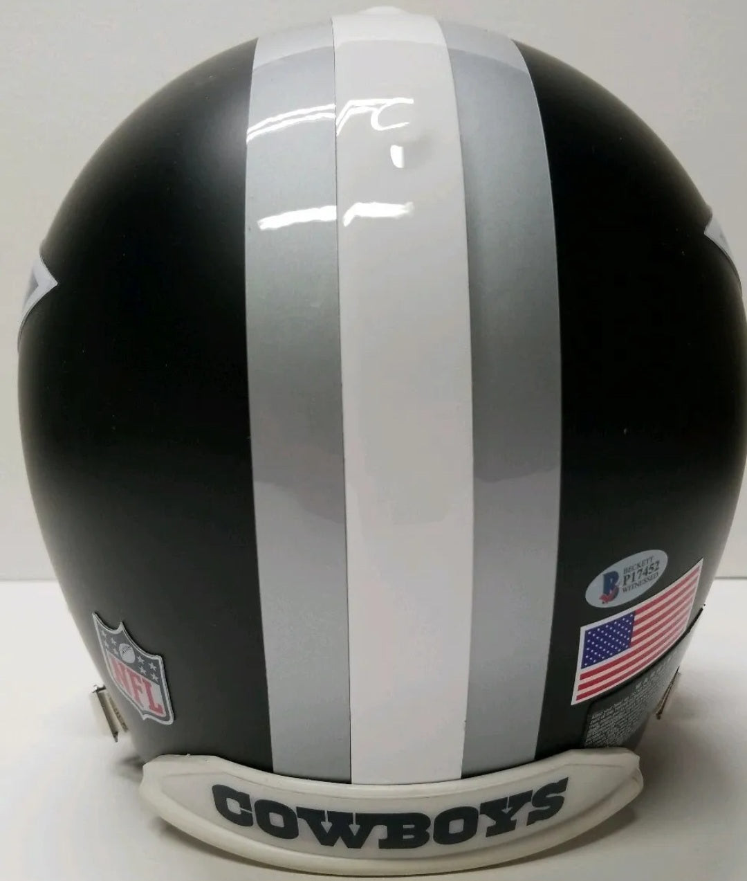 dallas cowboys custom motorcycle helmets Deion Sanders "Dallas Cowboys" Custom Black Matt Finish Full Size helm – EMPIRE SPORTS USA