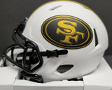 Joe Montana "San Francisco 49ers" Autographed LUNA Riddell Mini Helmet. Fanatics