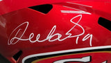 Deebo Samuel "San Francisco 49ers" Autographed Flash Full Size Riddell Speed Replica Helmet. Fanatics
