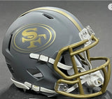 San Francisco 49ers SLATE Mini Speed Helmet