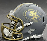 San Francisco 49ers SLATE Mini Speed Helmet