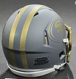 San Francisco 49ers SLATE Mini Speed Helmet