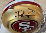 Frank Gore Autographed San Francisco 49ers Speed Mini Helmet. Beckett Witness
