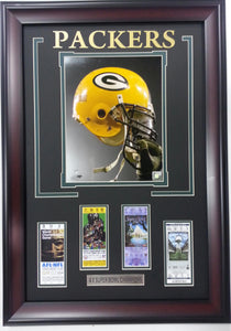 Green Bay Packers Photo & Tickets: 26x35 Frame