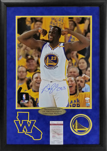 Draymond Green "Golden State Warriors, Three Times NBA Champion" 16x20 Photo framed. JSA