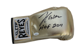 Julio Cesar Chavez Sr. Autographed Cleto Gold Boxing Glove, HOF 2011 Inscription. JSA