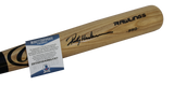 Rickey Henderson Autographed Rawlings Pro Baseball Bat. Witness Beckett