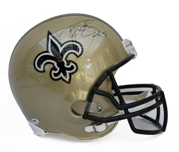 Drew Brees Autographed New Orleans Saints Riddell Full Size Replica Helmet. PSA/DNA