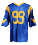 AaRon Donald "Los Angeles Rams" Autographed Blue/Yellow Jersey Size XL. JSA
