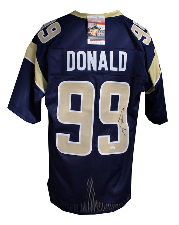 Aaron Donald Los Angeles Rams Signed Autographed Blue #99 Jersey