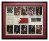 Michael Jordan "Chicago Bulls" Autographed Hardwood Floor 1987 to 1994 Framed. UDA