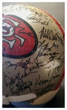 San Francisco 49ers Hall of Famers over 70 Signatures Full Size Proline Riddell Helmet. JSA Letter