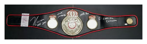 Julio Cesar Chavez Sr. Autographed WBA Boxing Belt Black Lather Full Size . JSA
