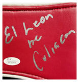 Julio Cesar Chavez Sr. Autographed IBF Boxing Belt Red & Gold Full Size . JSA