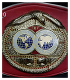 Julio Cesar Chavez Sr. Autographed IBF Boxing Belt Red & Gold Full Size . JSA