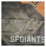 Pablo Sandoval "San Francisco Giants" 2012 World Series Street Banner . JSA Witness