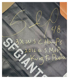 Pablo Sandoval "San Francisco Giants" 2012 World Series Street Banner . JSA Witness