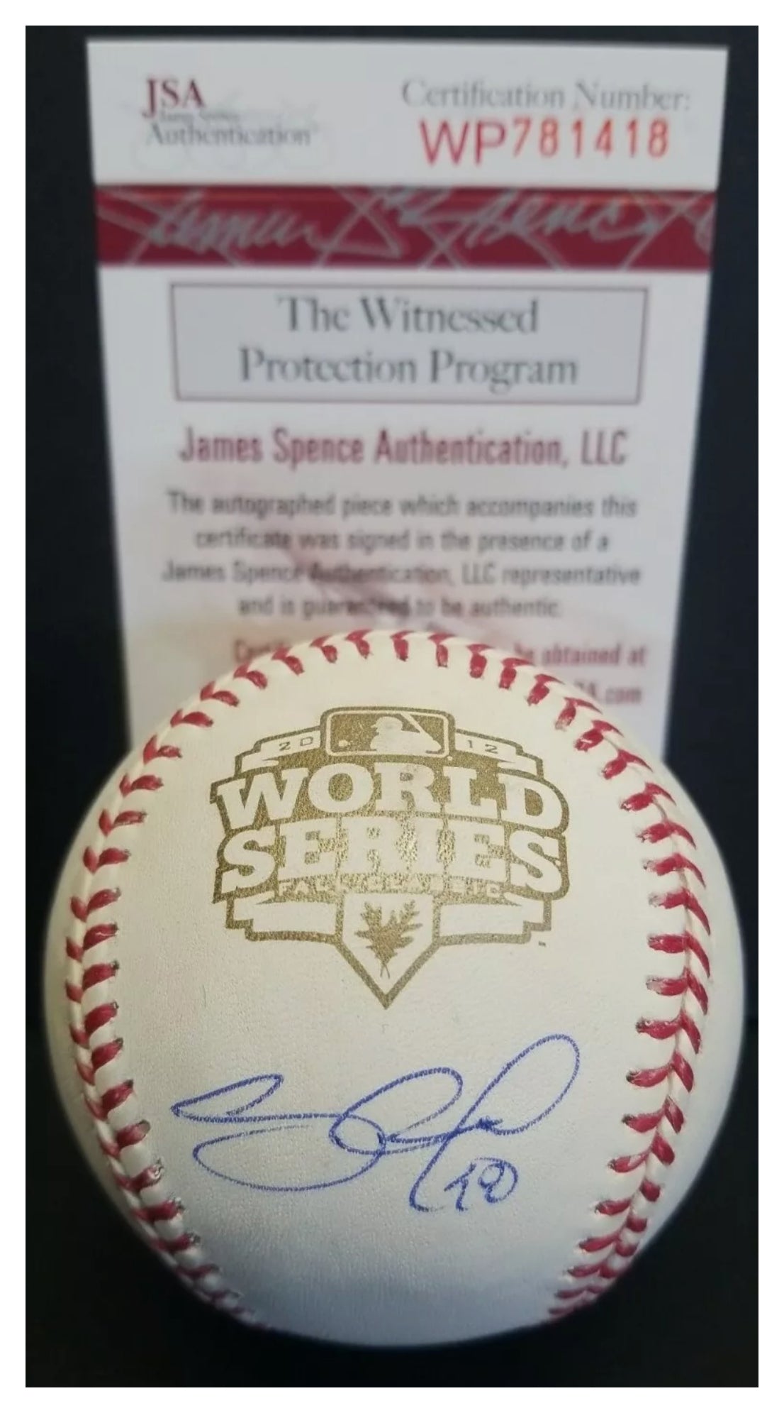 Pablo Sandoval Kung Fu Panda Autographed 2012 MLB World Series Baseb –  EMPIRE SPORTS USA